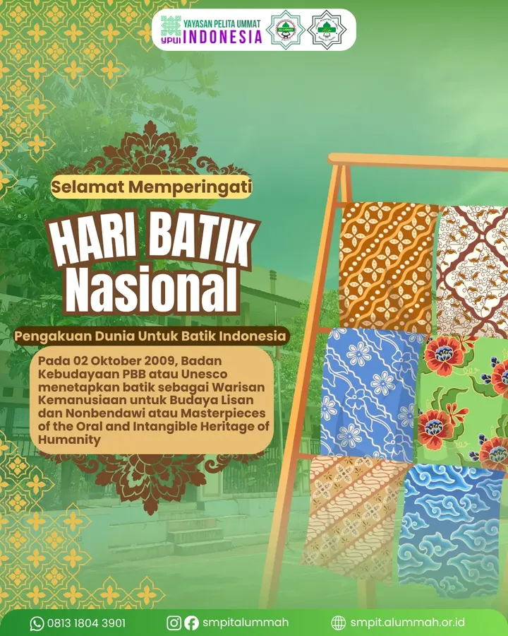 Selamat Memperingati Hari Batik Nasional ✨ 02 Oktober 2026